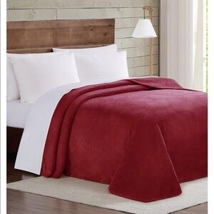 The Big One King Sized Plush Red Blanket